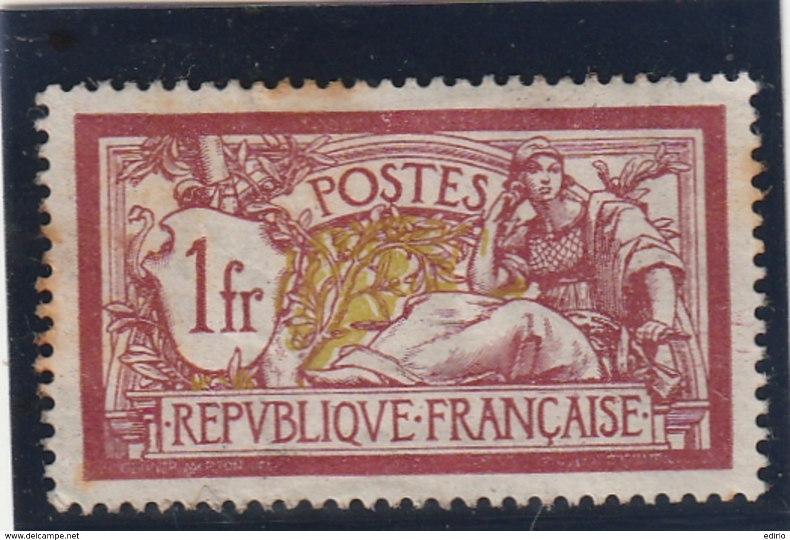 /// FRANCE --  N) 121 Type Merson 1fr Neuf Avec Charniere Côte 35€(110€sans) Centrage Parfait - 1900-27 Merson