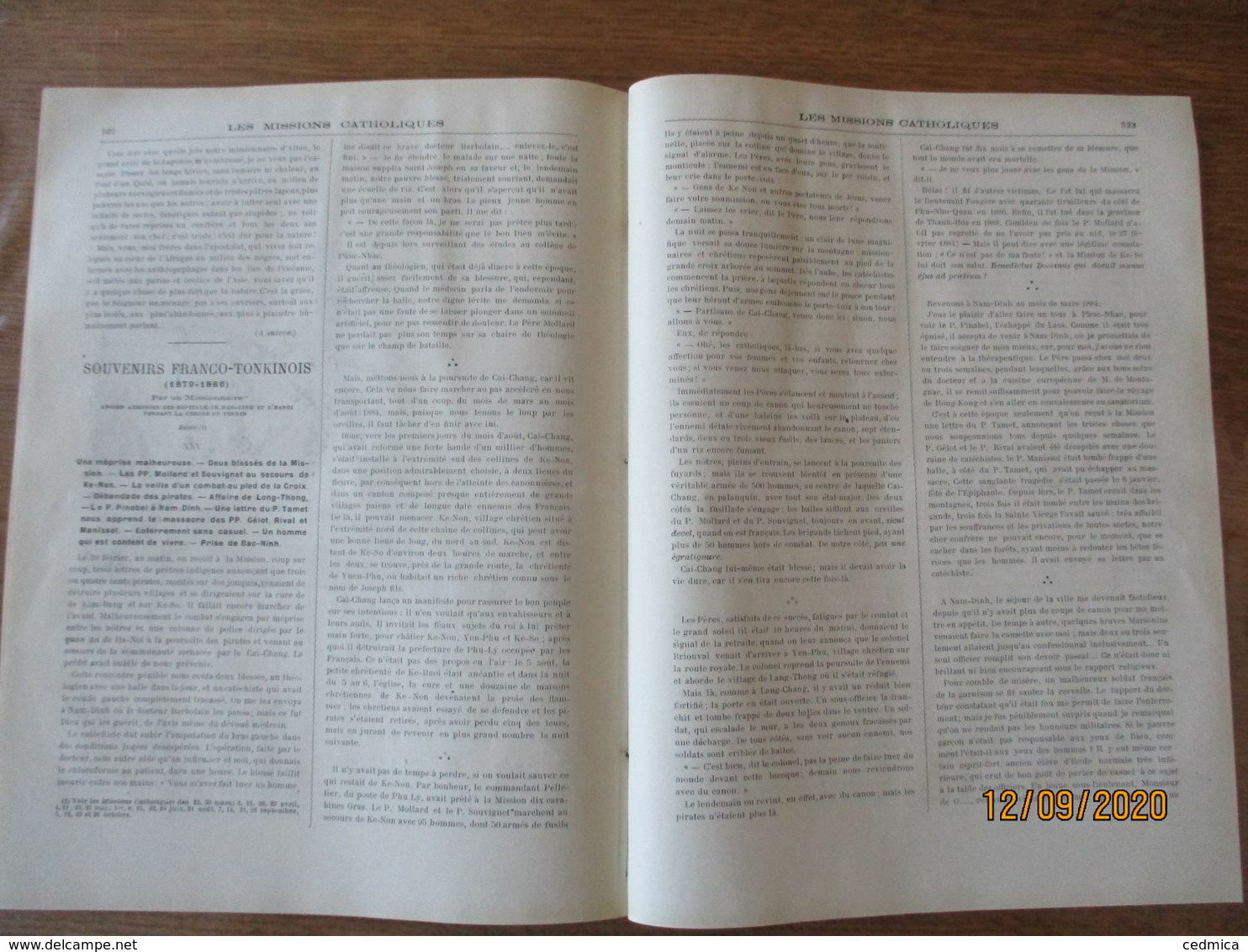 LES MISSIONS CATHOLIQUES DU 2 NOVEMBRE 1900 CHINE MANDCHOURIE,TONKIN OCCIDENTAL,PROMENADES EN NORVEGE,SOUVENIRS FRANCO-T - Religione