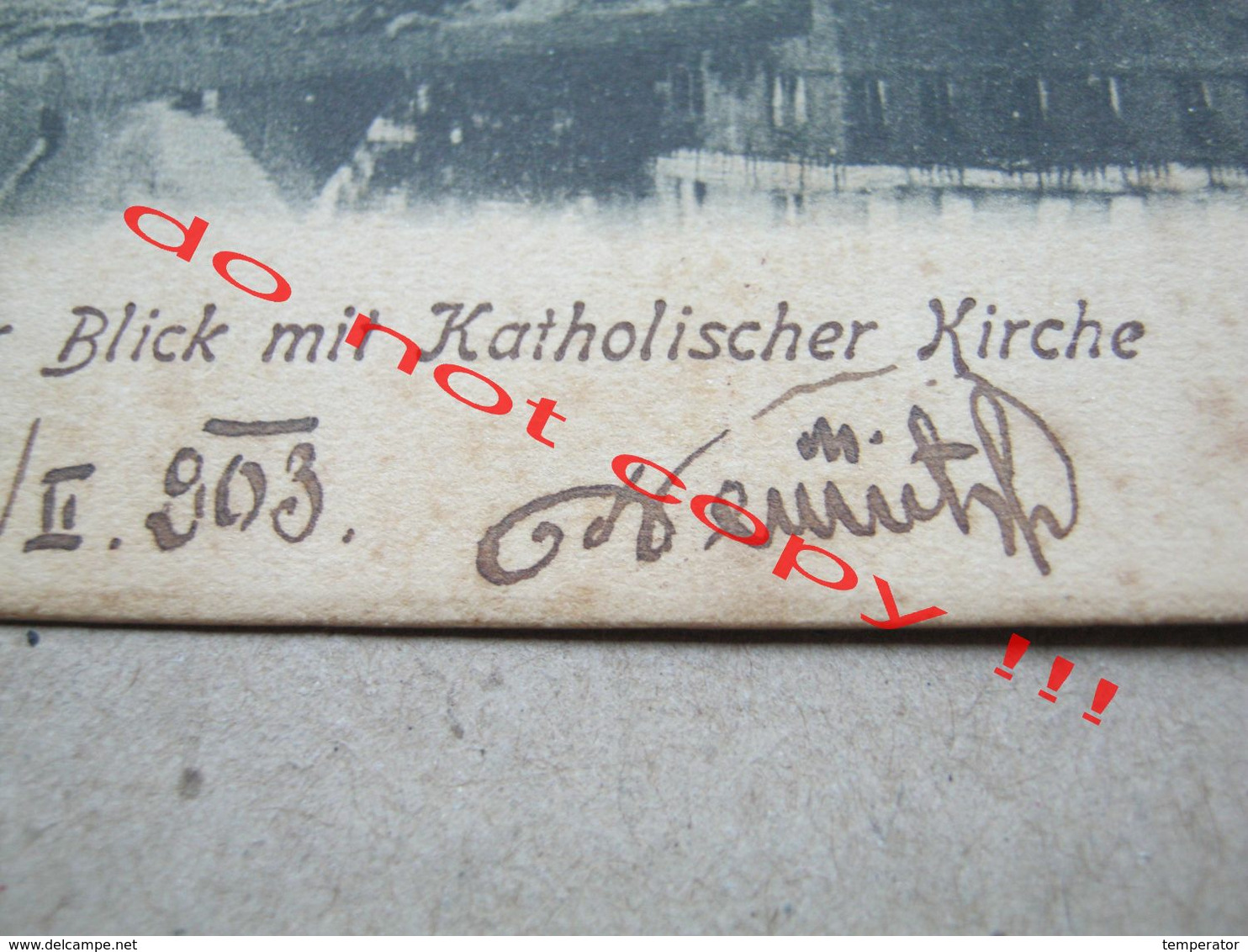 Germany / Stassfurt - Schöner Blick Mit Katholischer Kirche ( 1903 ) - Signature Marko Nešić RARE - Stassfurt