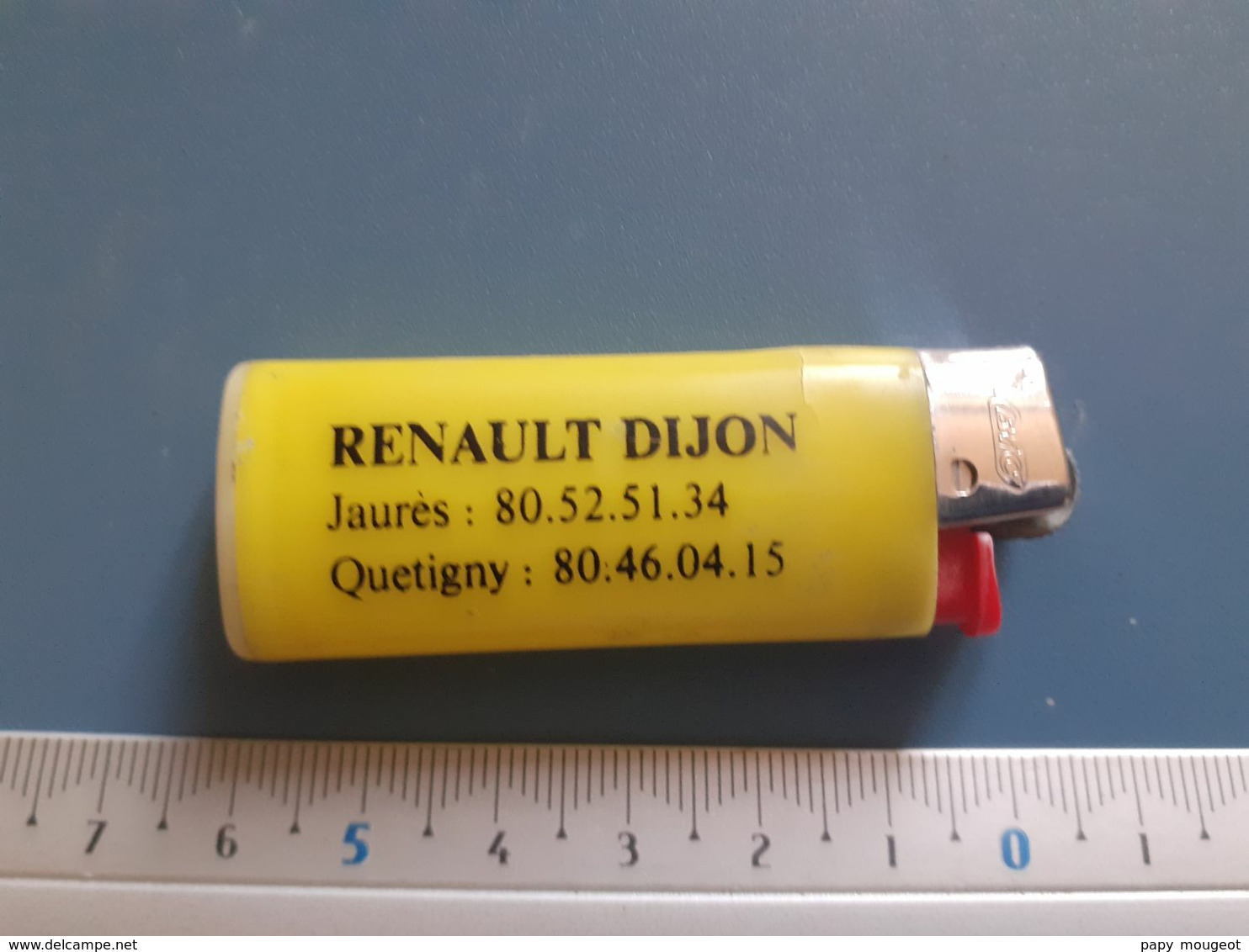 Briquet Publicitaire Usagé  - Bic - Renault Dijon - Andere & Zonder Classificatie