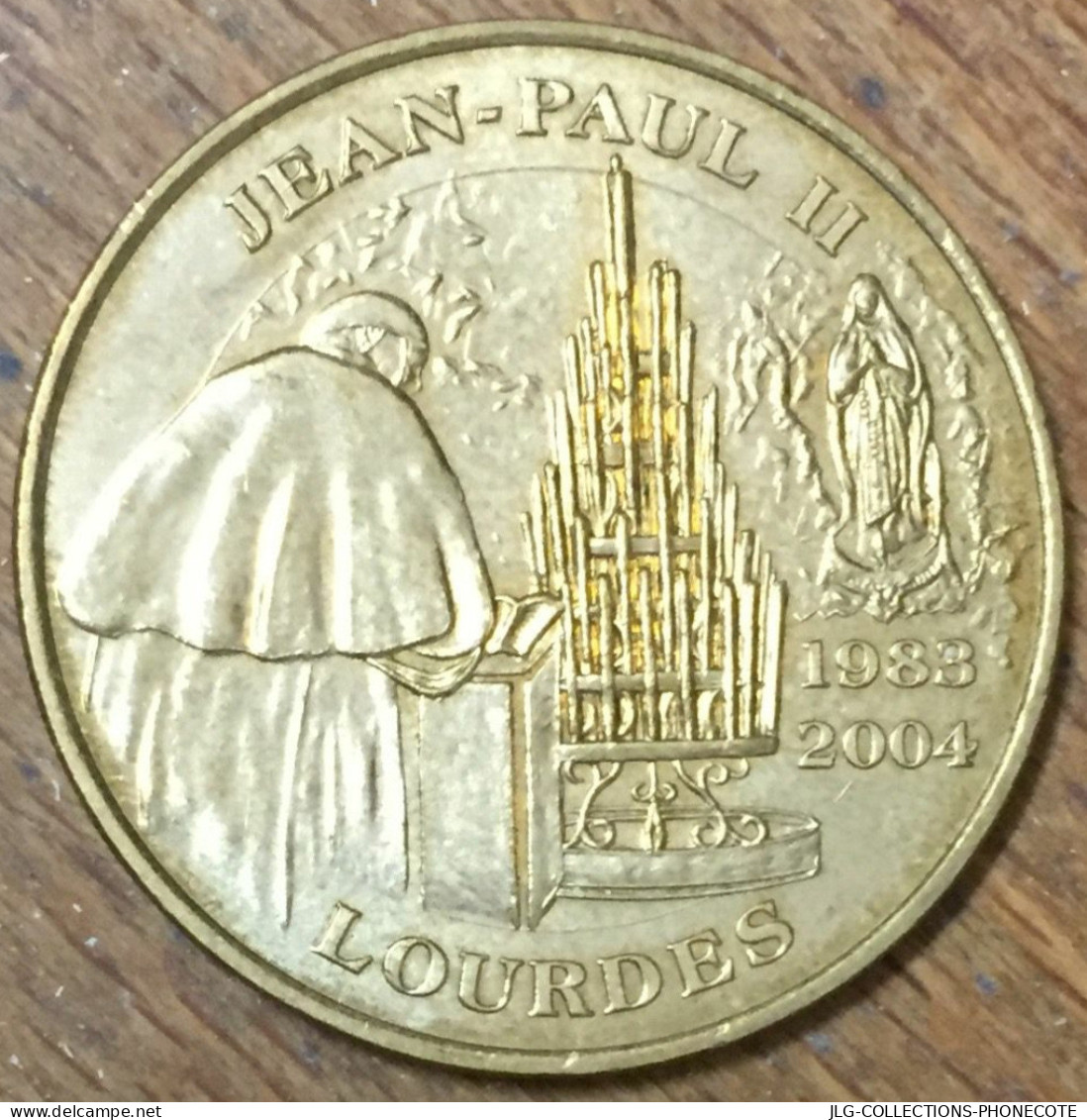 65 LOURDES PAPE JEAN-PAUL II MDP 2005 SD MÉDAILLE SOUVENIR MONNAIE DE PARIS JETON TOURISTIQUE MEDALS COINS TOKENS - 2005