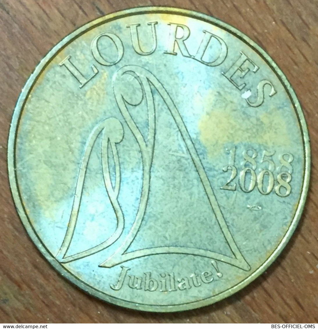 65 LOURDES PAPE BENOIT XVI MDP 2008 MÉDAILLE SOUVENIR MONNAIE DE PARIS JETON TOURISTIQUE MEDALS COINS TOKENS - 2008