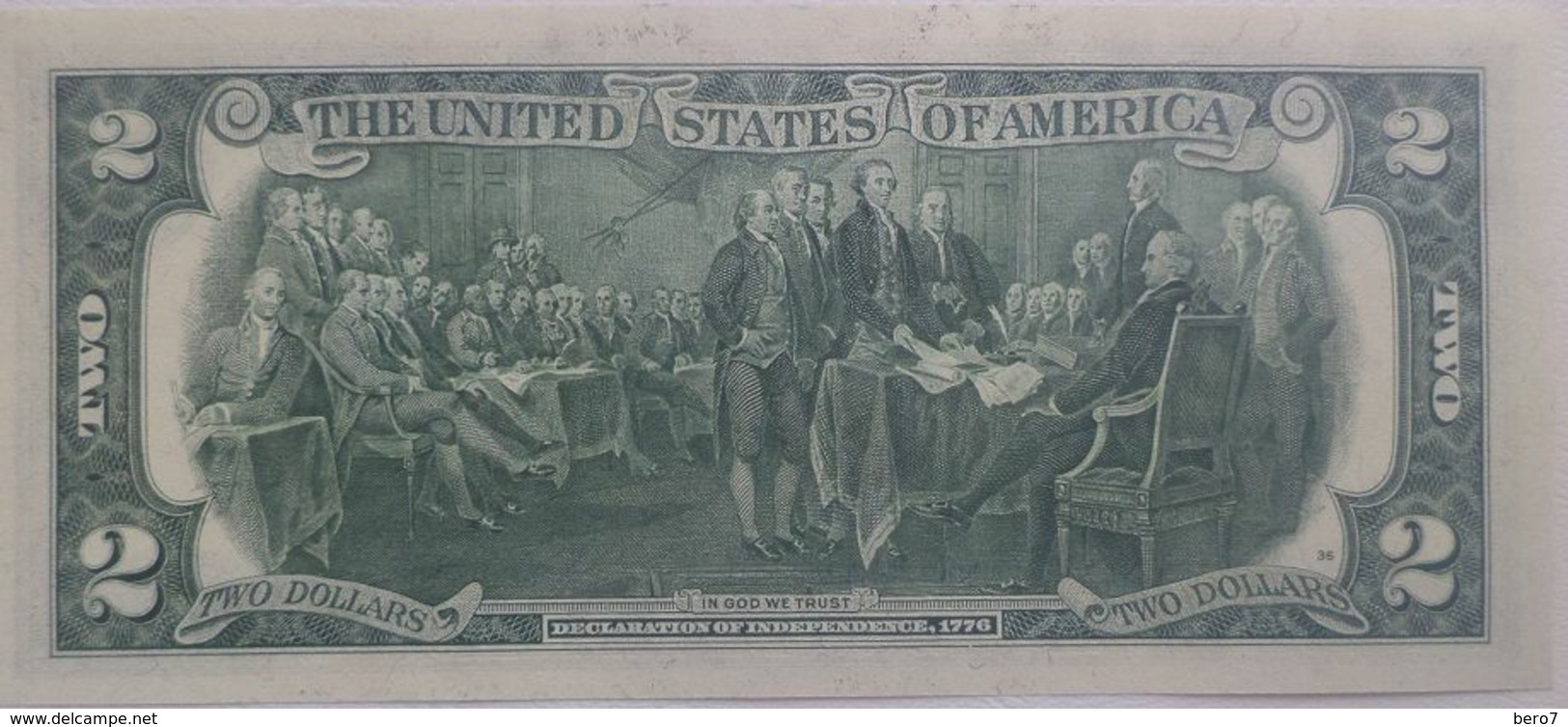 USA - United States Of America- 2 Dollars 1976 "E" Declaration Of Independence UNC - Federal Reserve (1928-...)