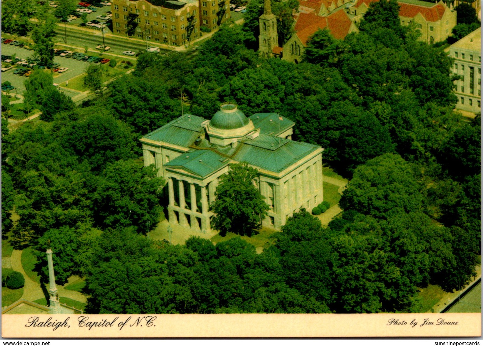 North Carolina Raleigh Aerial View Of Capitol Building - Raleigh