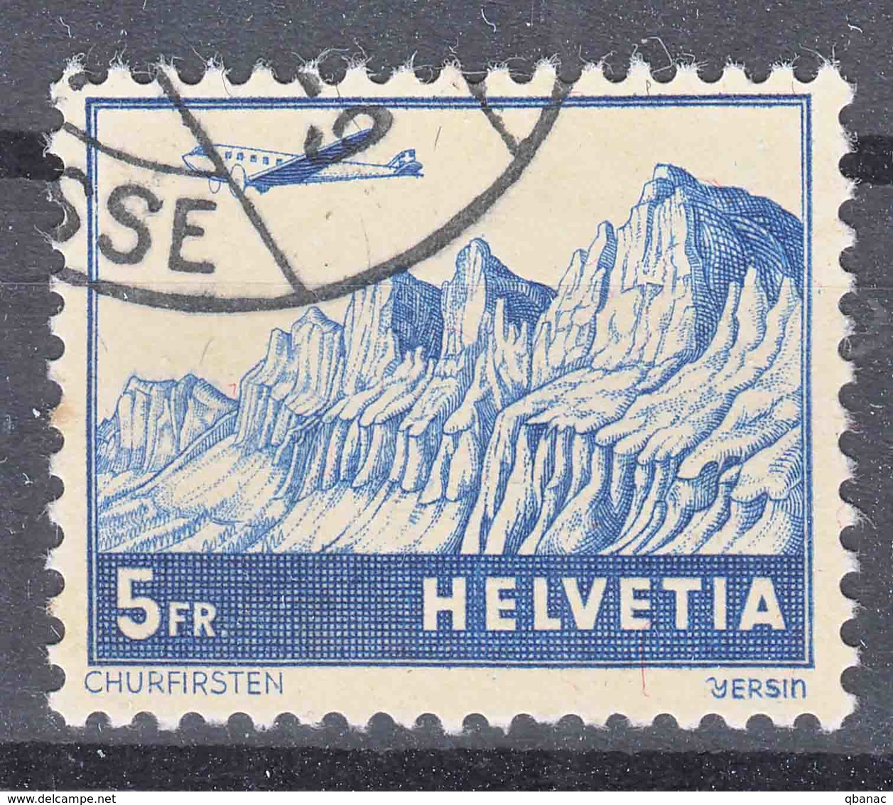 Switzerland 1941 Airmail Mi#394 Used - Usados