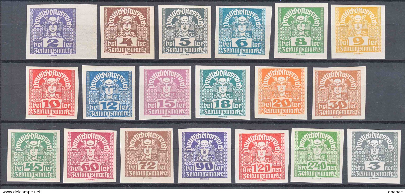 Austria 1920 Mi#293-311 Mint Never Hinged Complete Set - Ungebraucht