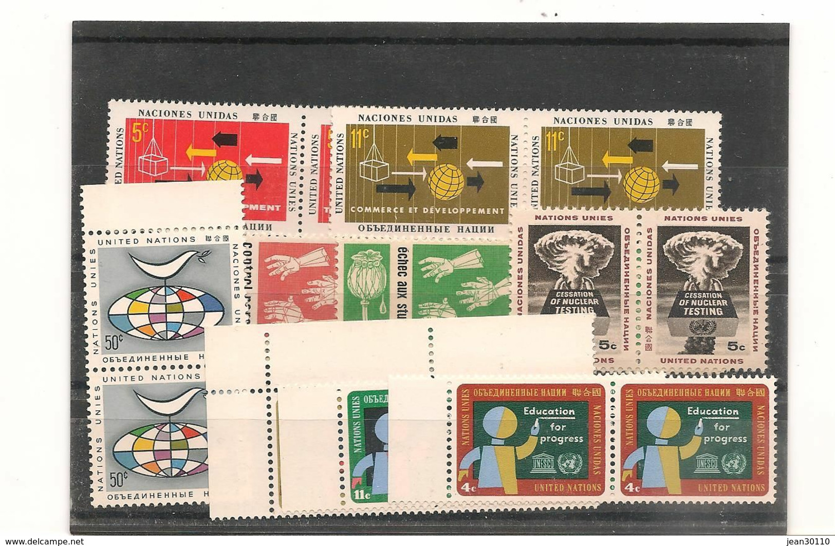 1964 N°Y/T : 124/132**  EN PAIRE COTE : 12,00 € - Unused Stamps