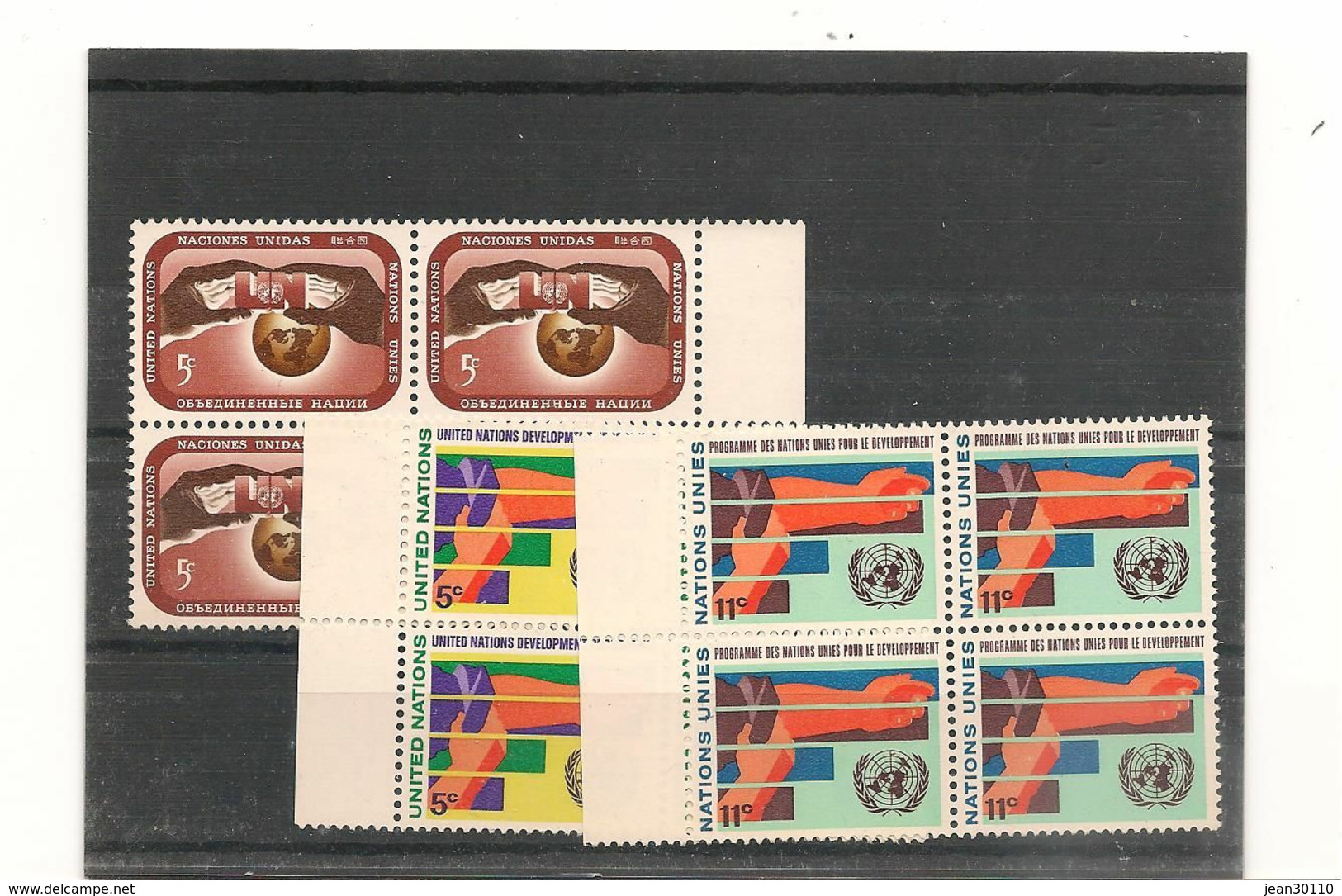 1967  N° Y/T : 160/162** LOT BLOC DE  4 - Unused Stamps