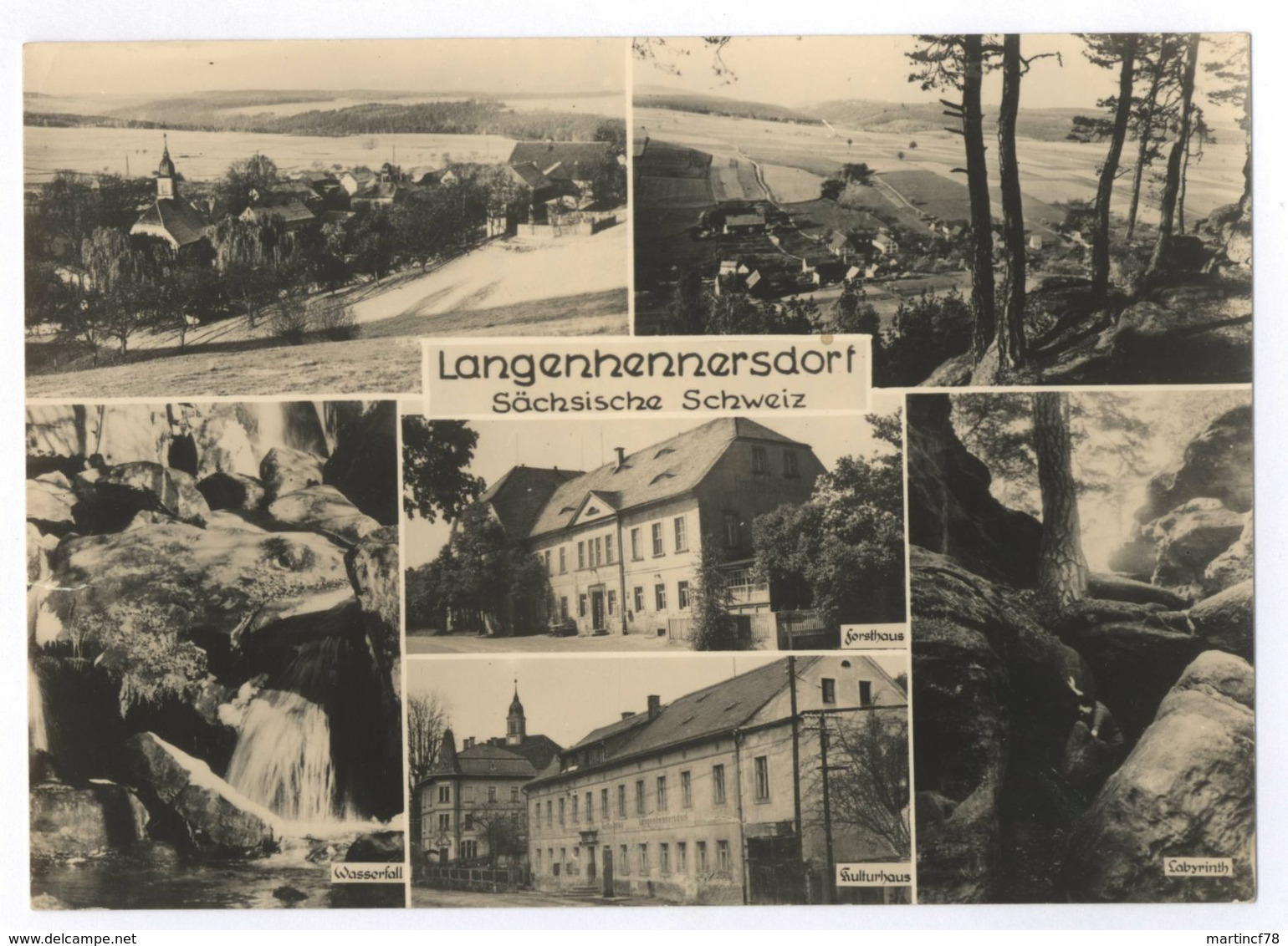 Langenhennersdorf Sächsische Schweiz Gel. 1964 - Bad Gottleuba-Berggiesshuebel