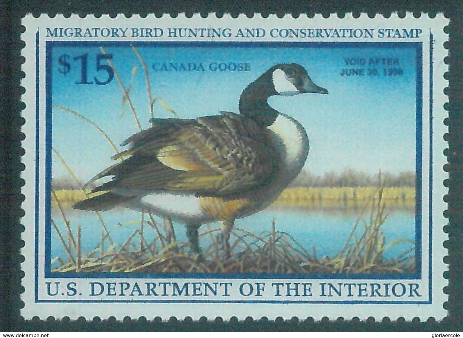 90224c -  USA - STAMPS: SCOTT # RW65  Migratory Bird Hunting Stamp MINT MNH 1997 - Duck Stamps