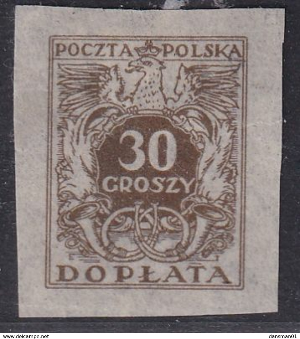 POLAND 1924 D73I Proof Mint Hinged - Taxe