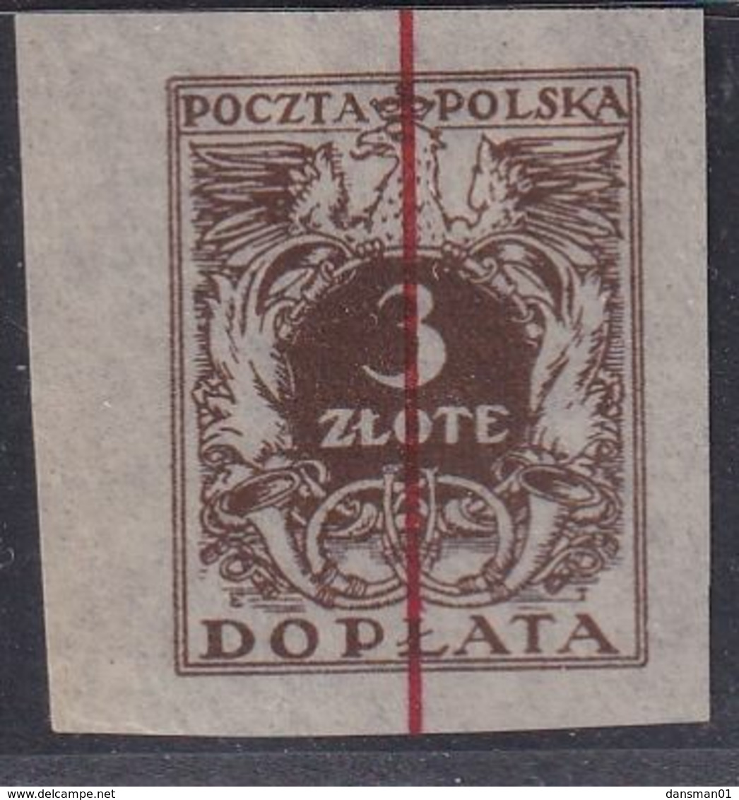 POLAND 1924 D78I Proof Mint Hinged - Taxe