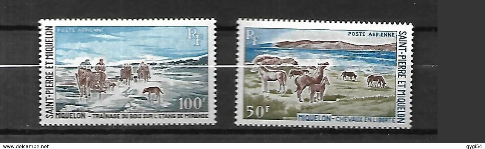 Saint Pierre Et Miquelon  Poste Aérienne  1969 CAT YT   N° 44 Et 45   N*  Fraîcheur Postale - Altri & Non Classificati