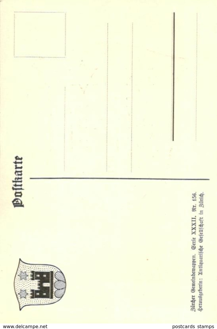 Zürich, Züricher Gemeindewappen, Meilen, Ca. 20er Jahre - Meilen