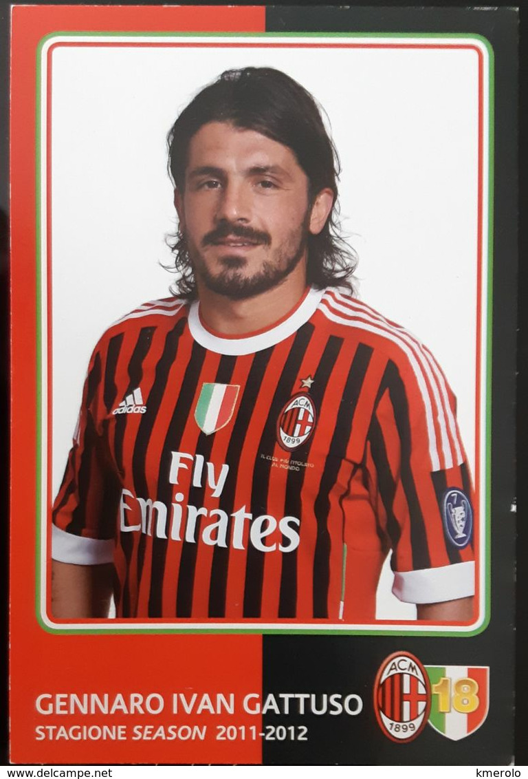 GATTUSO MILAN Football Player Carte Postale - Fussball