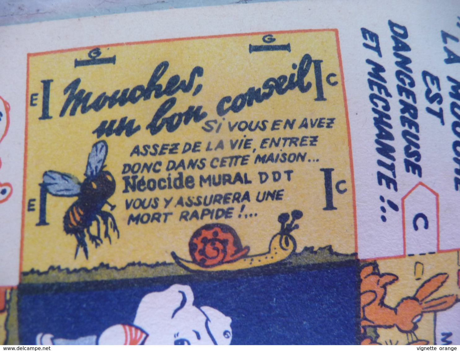 Jeu Publicité Publicitaire Néocide Mouche Maison Illustrée Style B. Rabier Science éducation Sanitaire " Noté Algérie - Targhe Di Cartone