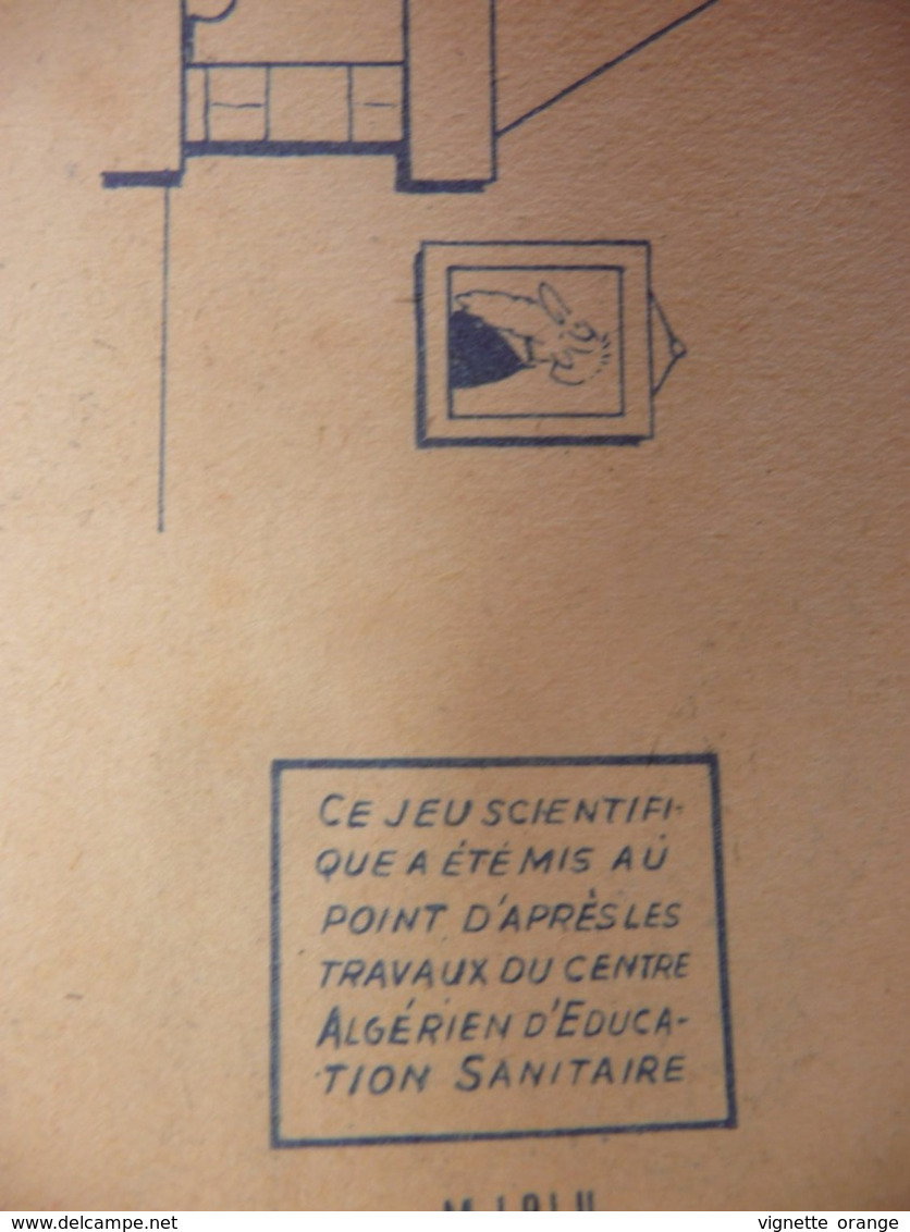 Jeu publicité Publicitaire Néocide mouche maison illustrée style B. Rabier Science éducation sanitaire " Noté Algérie