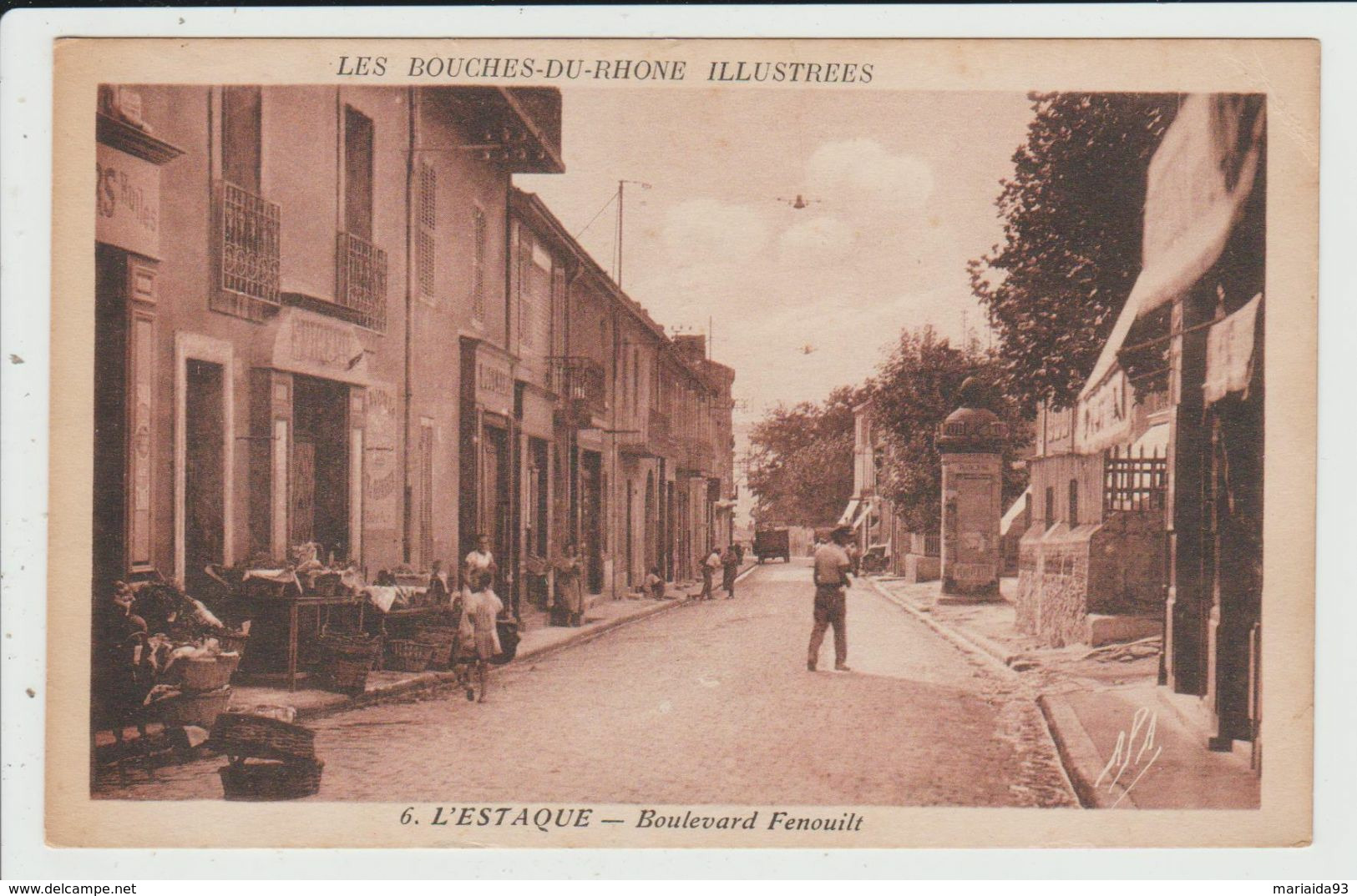 MARSEILLE - BOUCHES DU RHONE - BANLIEUE - QUARTIER DE L'ESTAQUE - BOULEVARD FENOUILT - L'Estaque