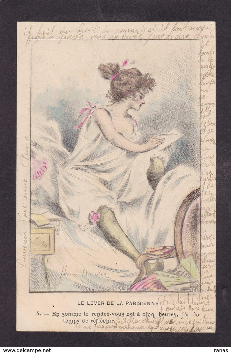 CPA Boutet Henri Femme Women Glamour Art Nouveau Circulé érotisme - Boutet