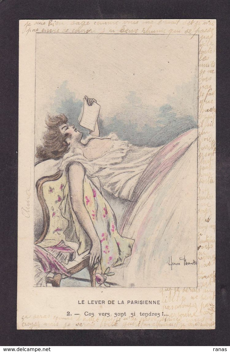 CPA Boutet Henri Femme Women Glamour Art Nouveau Circulé érotisme - Boutet