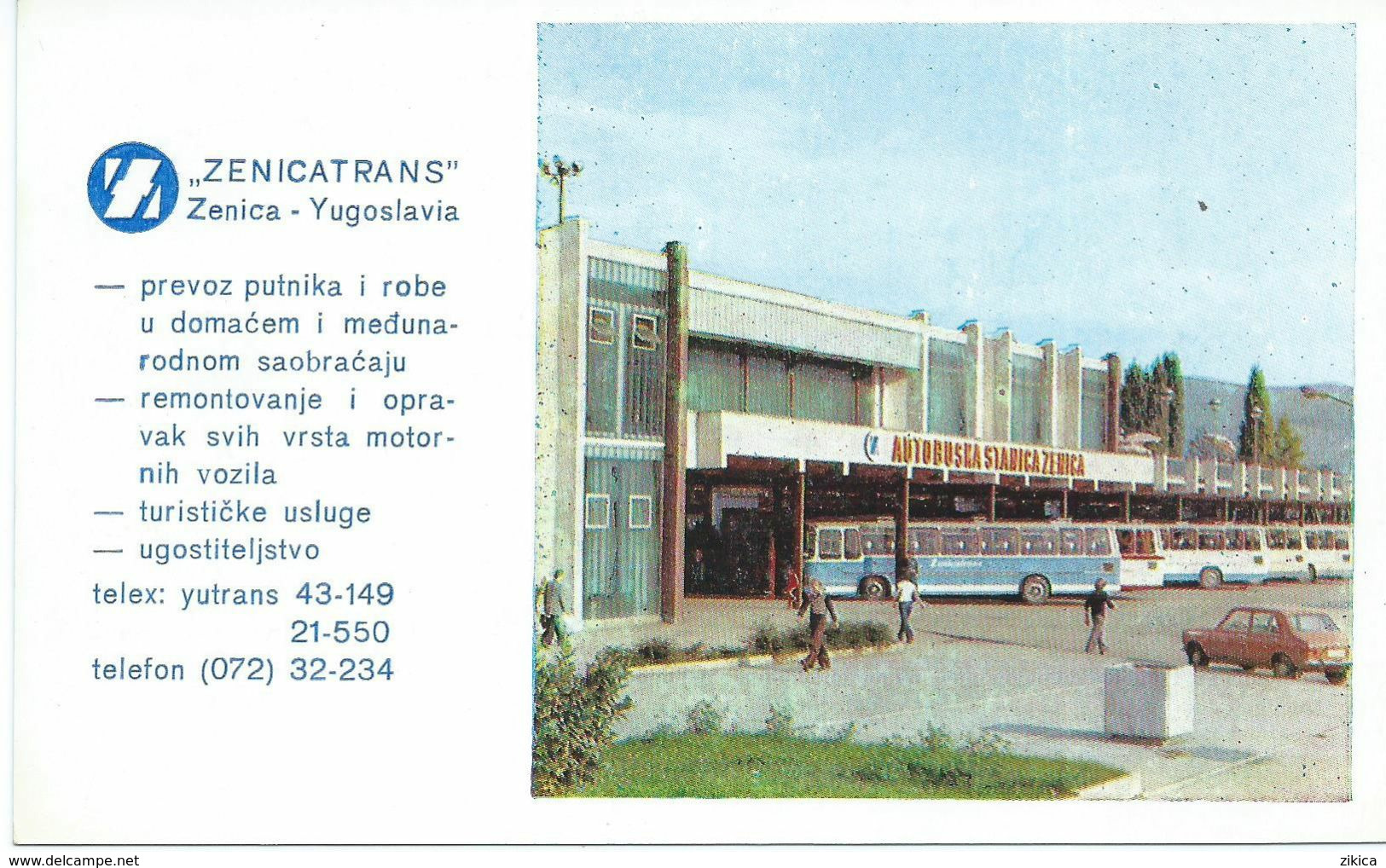 Postcards - QSL Cards - Radio Amateur CLUB Zenica - Bosnia And Herzegovina .bus Station From Zenica - Radio Amateur