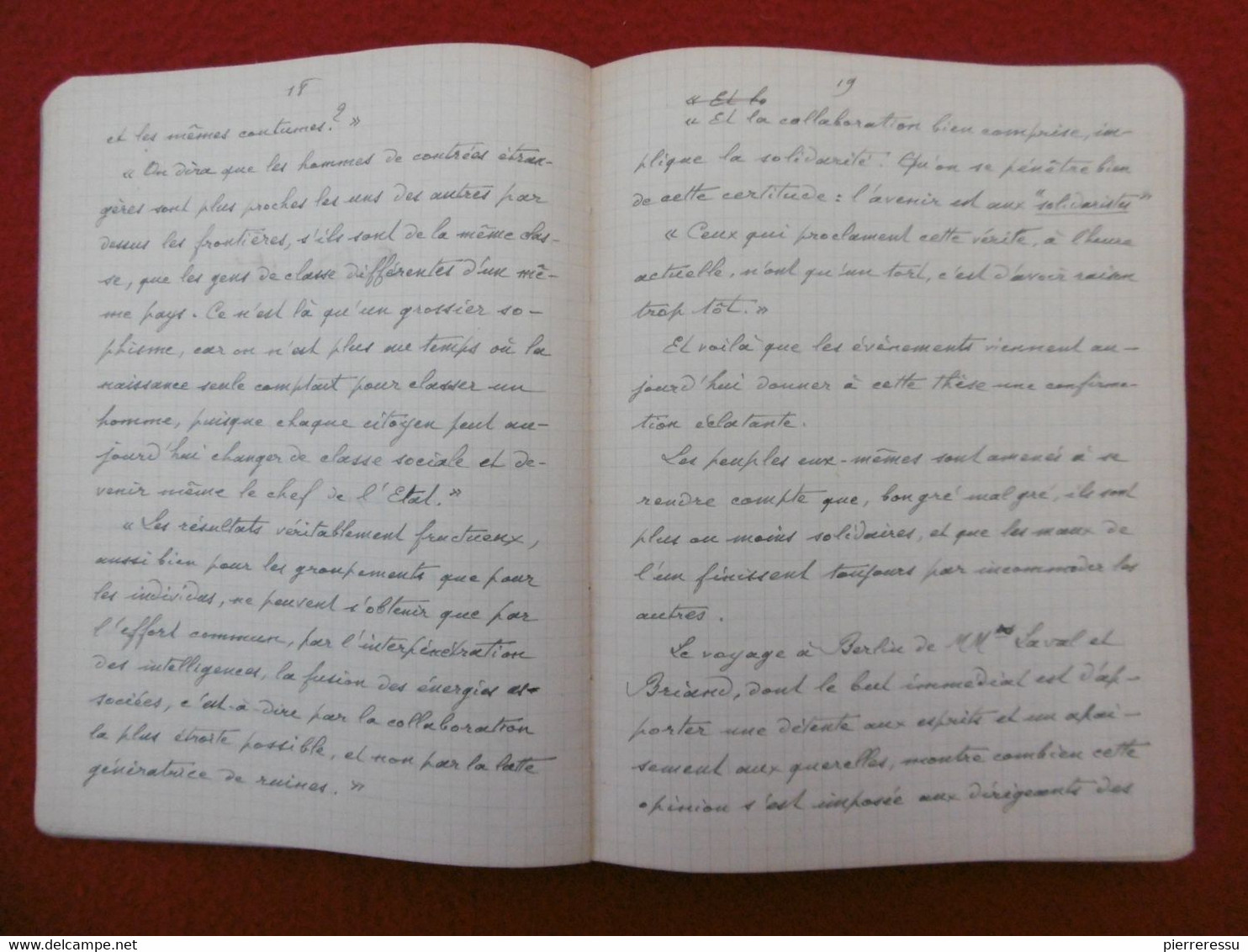 THIERS ALEXANDRE BIGAY MANUSCRIT PAROLES DANS LE DESERT - Manuscripts