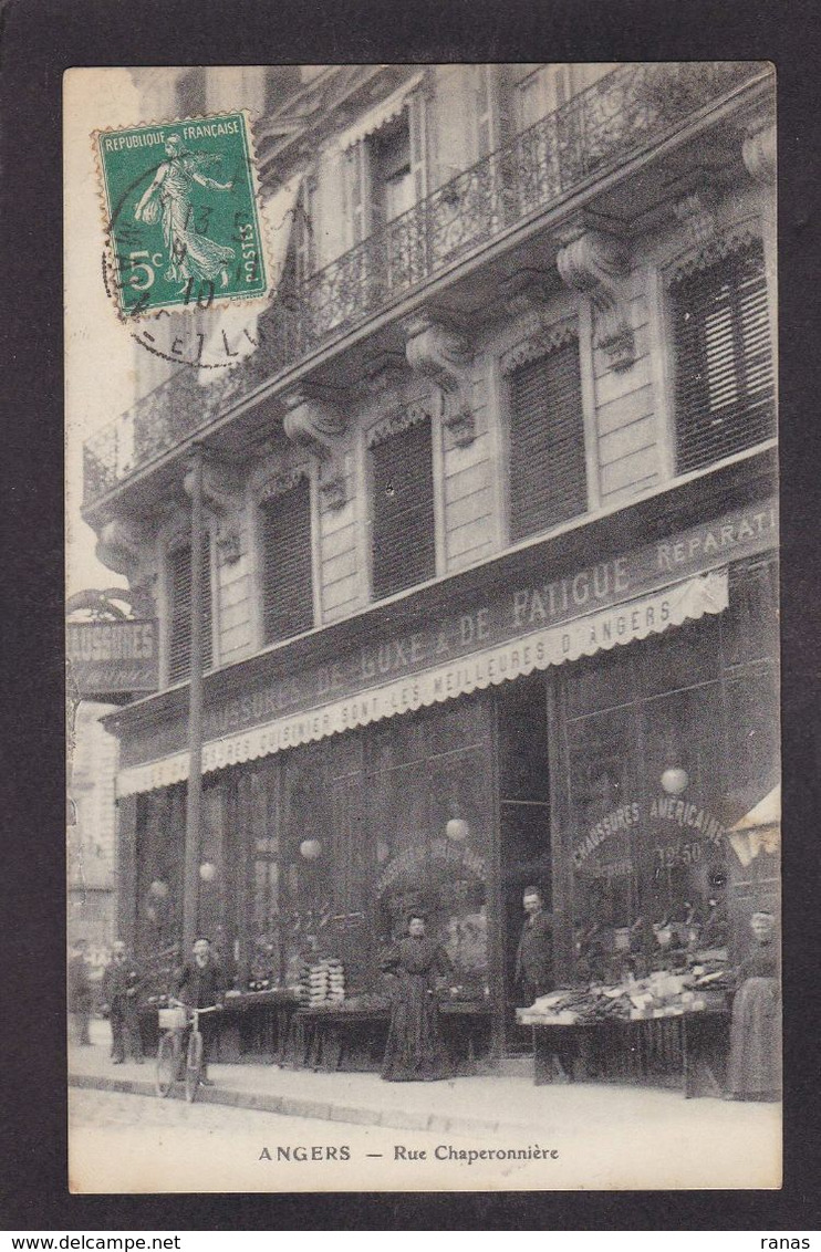 CPA Maine Et Loire 49 Angers Commerce Shop Devanture Magasin Circulé - Angers