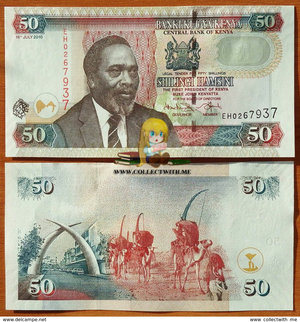 Kenya 50 Shillings 2010 UNC P-47e - Kenia