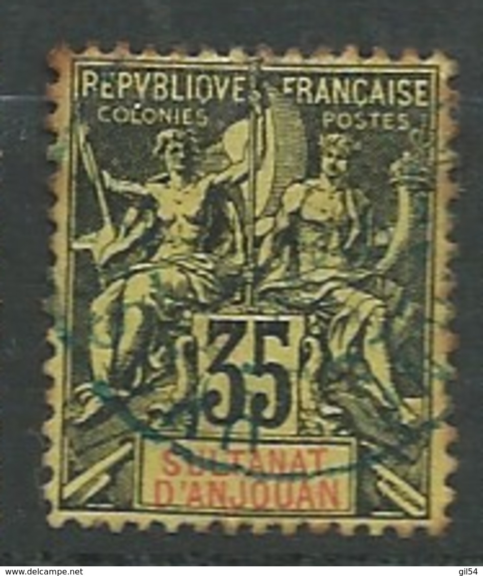Anjouan   -  Yvert N° 17 Oblitéré  ( Rousseurs Sur Les Dents )-  Az 28132 - Oblitérés