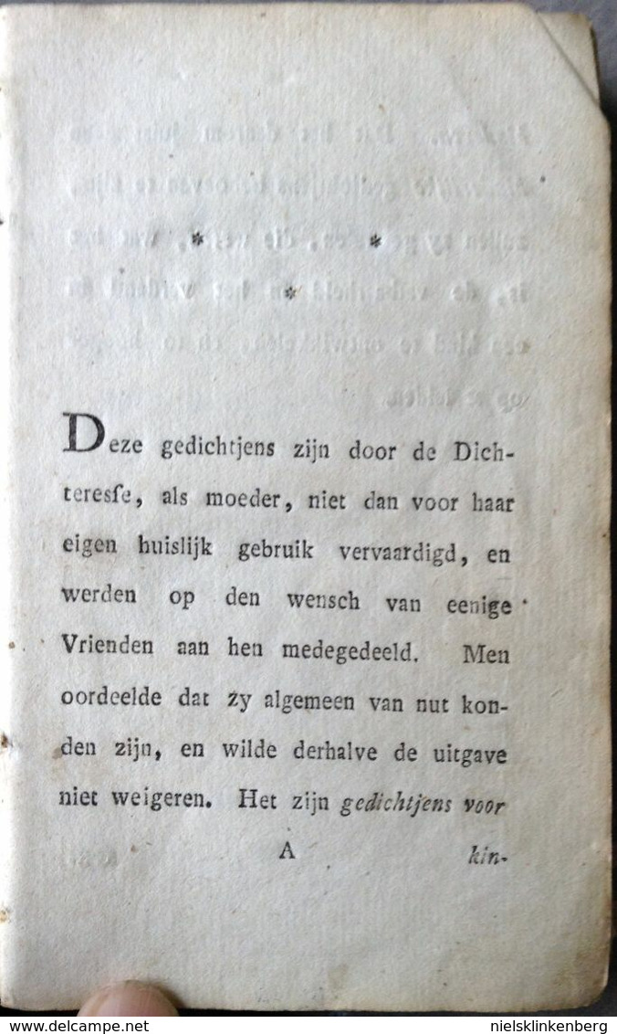 Mw. K.W. Bilderdijk: Gedichten Voor Kinderen - 1824 - Poésie