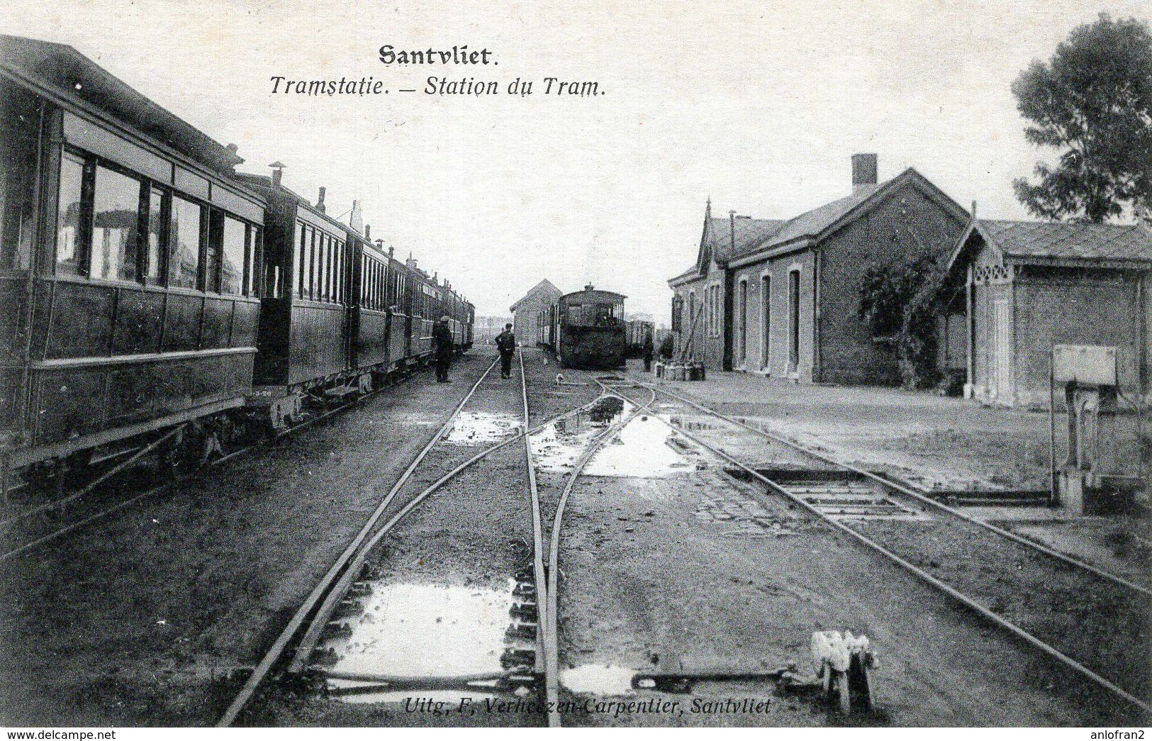 SANTVLIET ZANDVLIET TRAMSTATIE - STATION DU TRAM - UITG.VERHEEZ EN CARPENTIER - Sonstige & Ohne Zuordnung