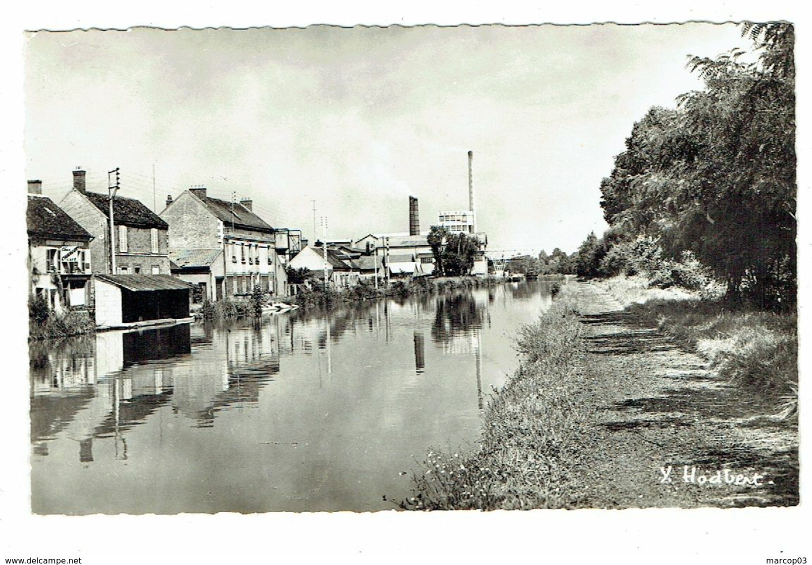 77 SEINE ET MARNE BAGNEAUX SUR LOING Le Canal Du Loing Et L'Usine Sovirel Plan Peu Courant - Bagneaux Sur Loing