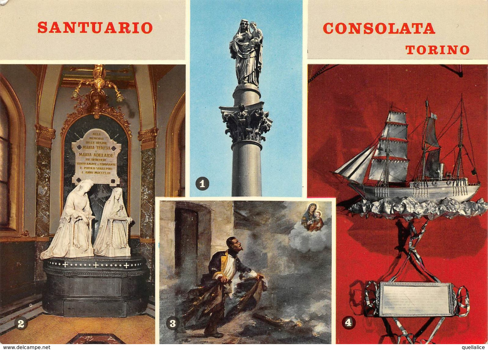 01893 "TORINO  - SANTUARIO DELLA CONSOLATA - EX VOTO" CART  NON SPED - Églises
