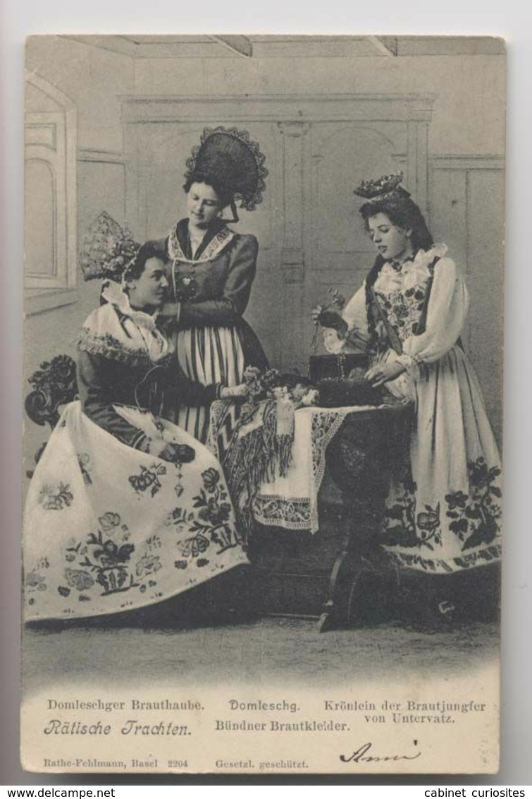 DOMLESCHG 1906 - Couronne De Demoiselle D'Honneur - Krönlein Der Brautjungfer - Robe De Mariée - Wedding Dress - Suisse - Domleschg