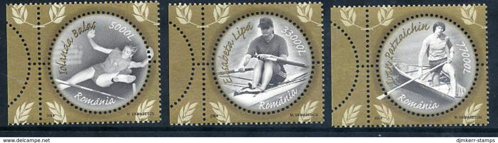ROMANIA 2004 Sports Personalities.  Michel 5889-91 - Unused Stamps