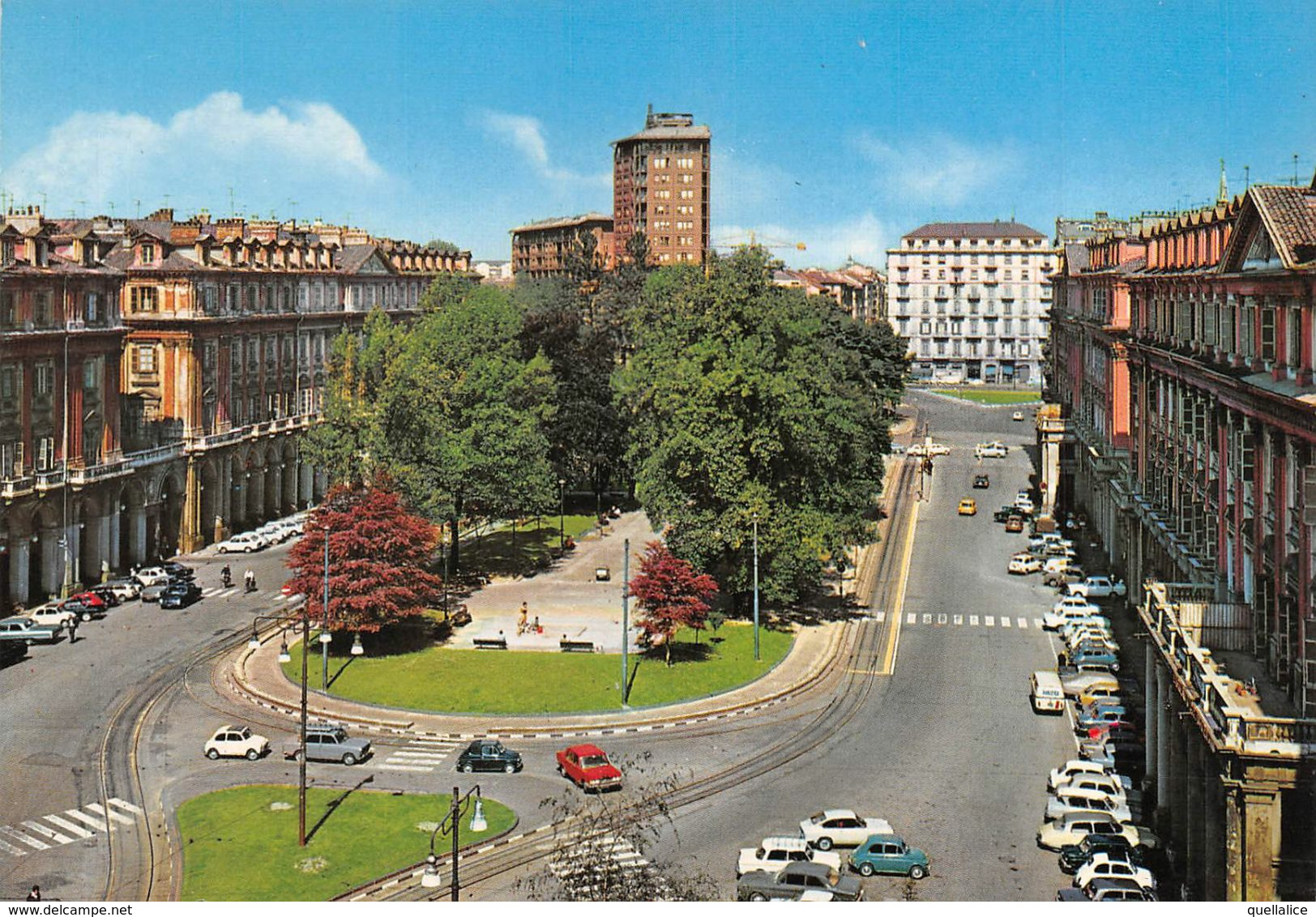 01900 "TORINO - PIAZZA STATUTO" ANIMATA, AUTO.  CART  NON SPED - Places & Squares