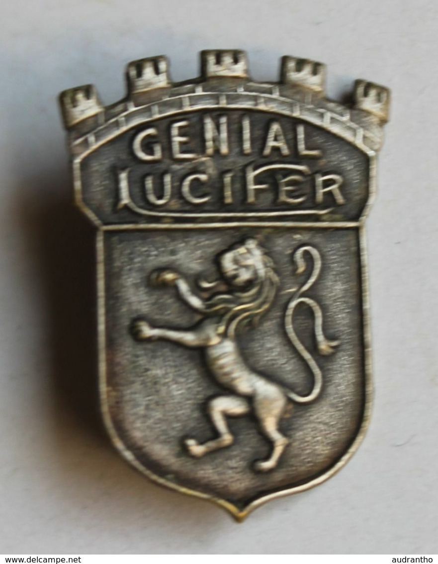 Rare Broche Ancienne Génial Lucifer Entreprise Fabrication Cycles Motocycles Moto établissements Mestre & Blatgé Paris - Motor Bikes