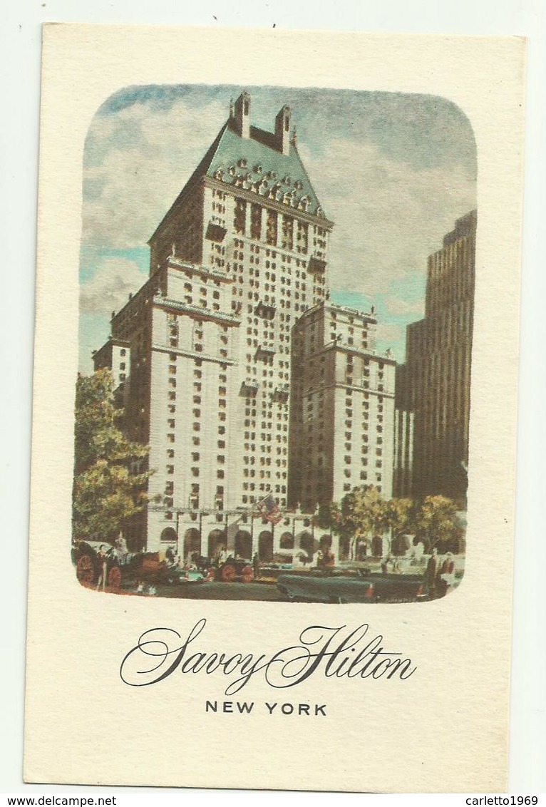 SAVOY HILTON NEW YORK - NV   FP - Hotels & Gaststätten