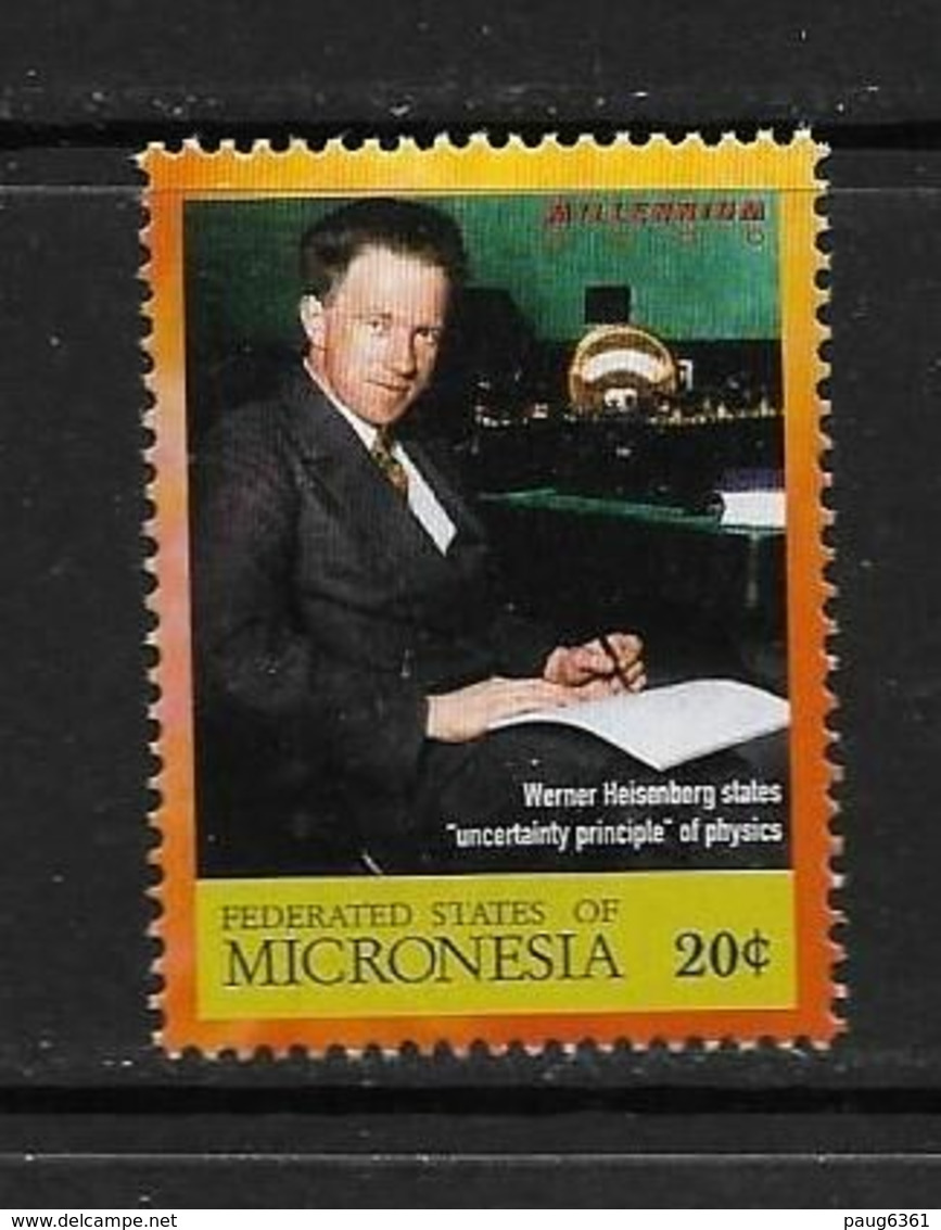 MICRONESIE 2000 MILLENAIRE 1920-WERNER HEISENBERG N°824 NEUF MNH** - Other & Unclassified