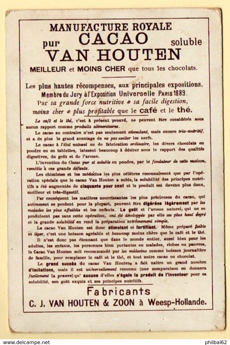 Chromo Grand Format Cacao Van Houten : Une Chambre à Coucher à Hindeloopen ( Pays-Bas) - Van Houten