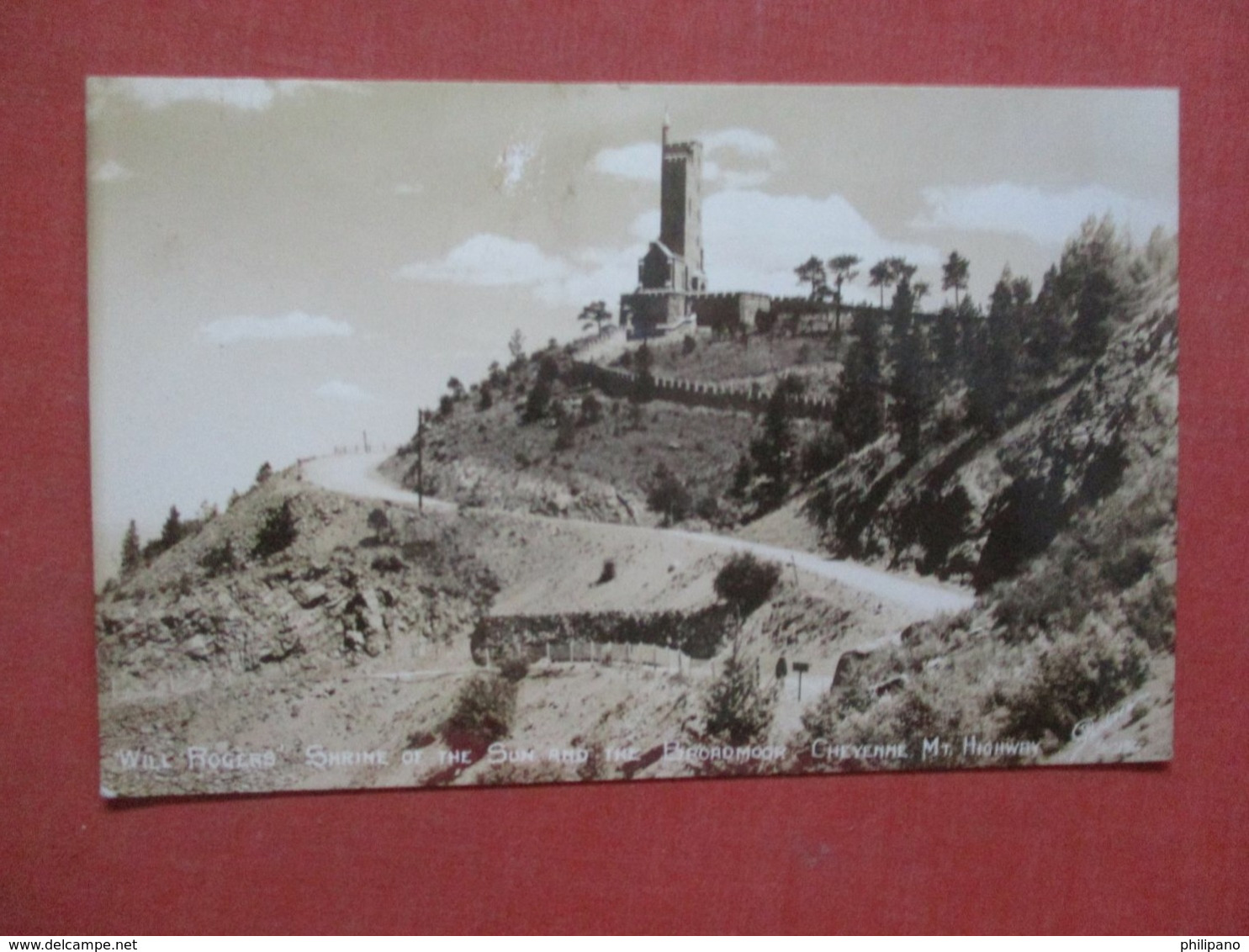 RPPC  Will Rogers Shrine Cheyenne Mt Highway  - Colorado > Colorado Springs     Ref  4367 - Colorado Springs