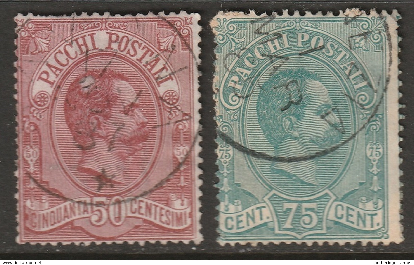 Italy 1884 Sc Q3-4 Sa 3-4 Parcel Post Used - Colis-postaux