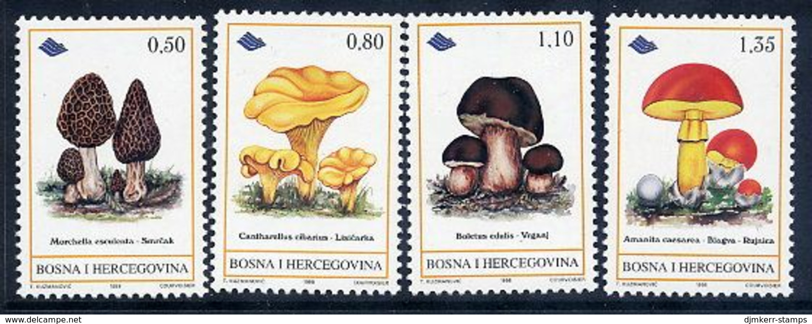 BOSNIA & HERCEGOVINA (Sarajevo) 1998 Fungi MNH / **.  Michel 141-44 - Bosnia And Herzegovina