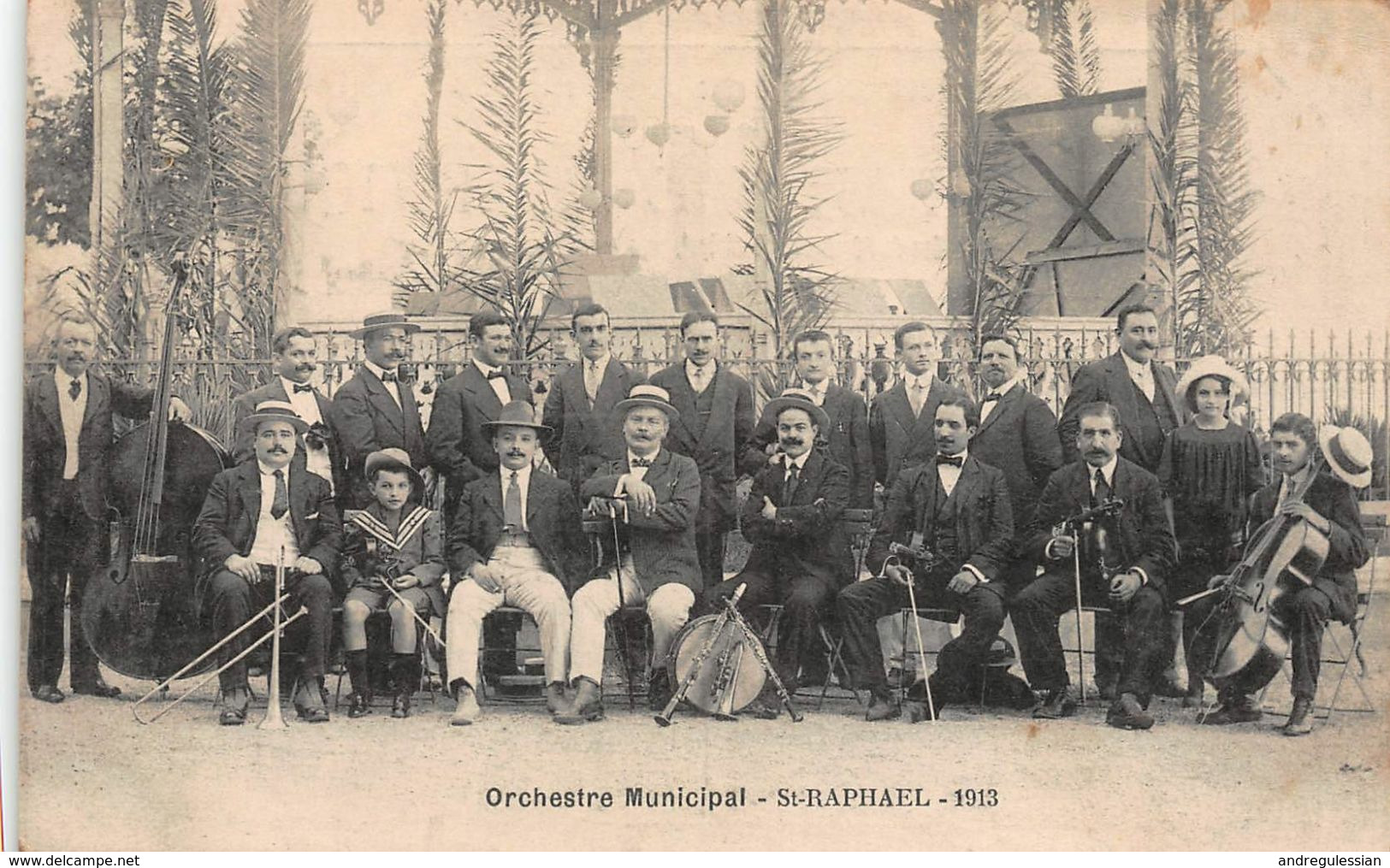 CPA Orchestre Municipal - St-RAPHAEL 1913 - Saint-Raphaël