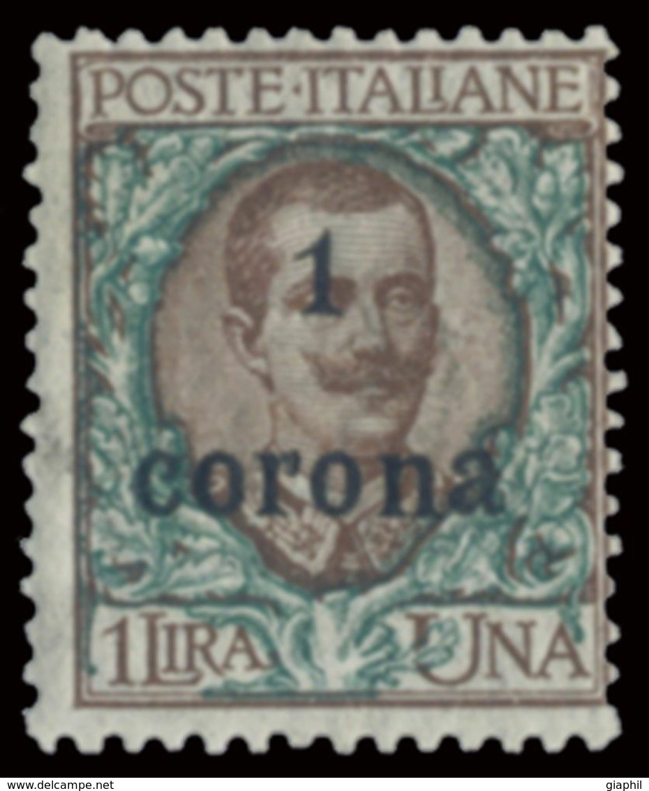 ITALY ITALIA TRENTO E TRIESTE 1919 1 LIRA (Sass. 11) NUOVO INTEGRO ** - Trente & Trieste