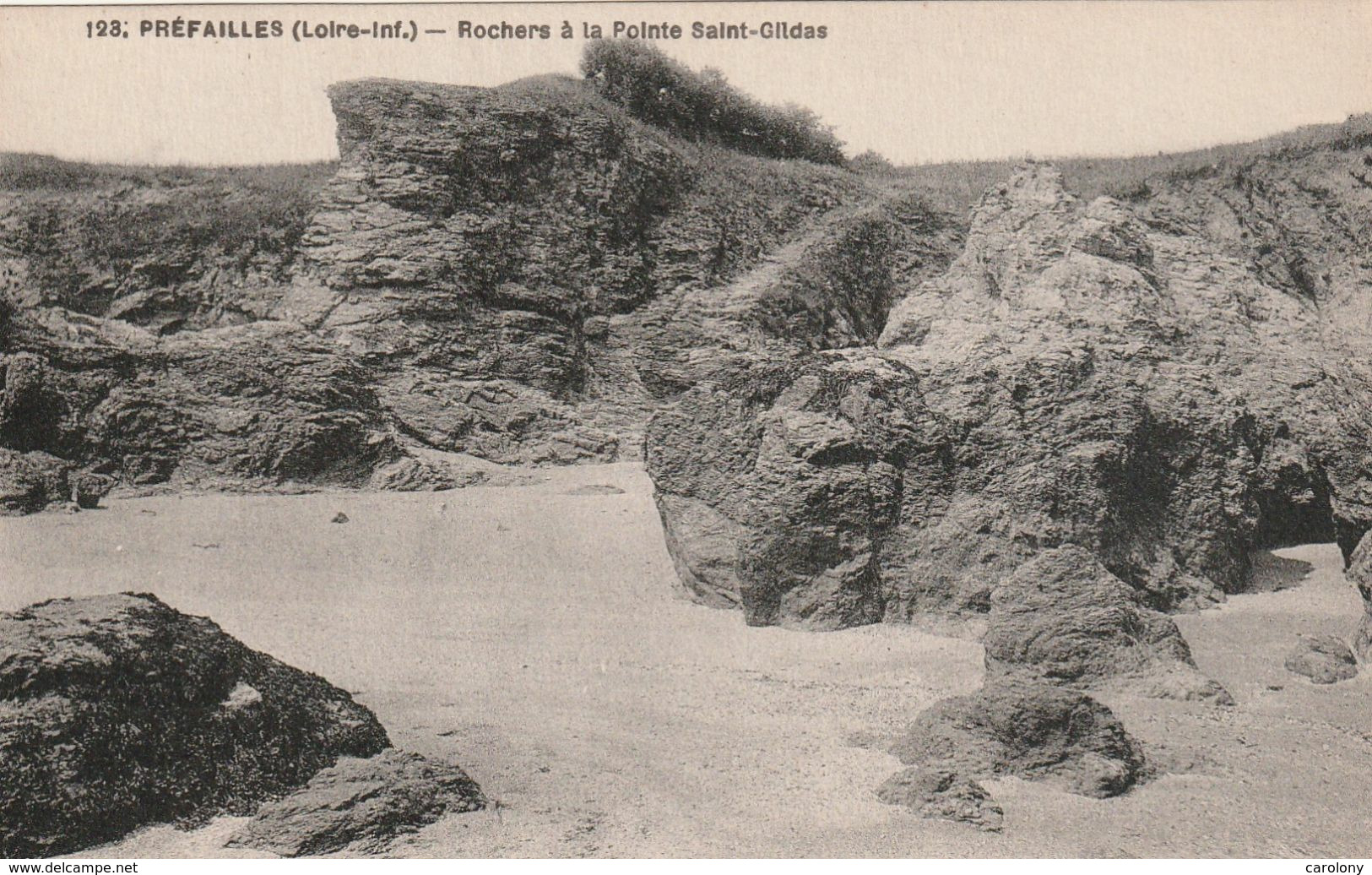 Préfailles (Loire-Inf.)   Rochers à La Pointe Saint-Gildas - Préfailles