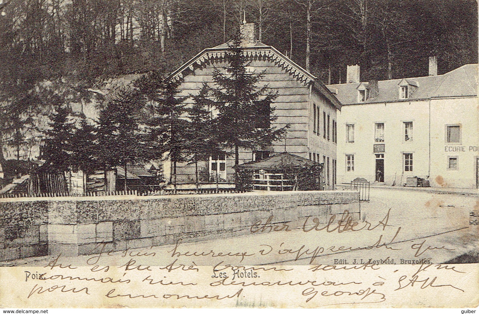 Poix Saint Hubert Les Hotels 1906 - Saint-Hubert