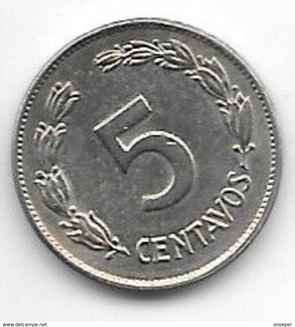 *ecuador 5  Centavos 1946  Km 75b  Unc/ms63 - Ecuador