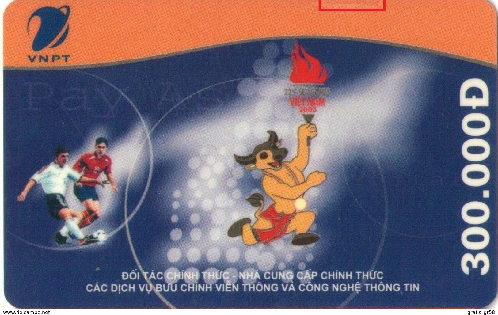 Vietnam - Vinaphone, Mobile Refill, 22nd Sea Games Viet Nam 2003, Sports, Used As Scan - Vietnam