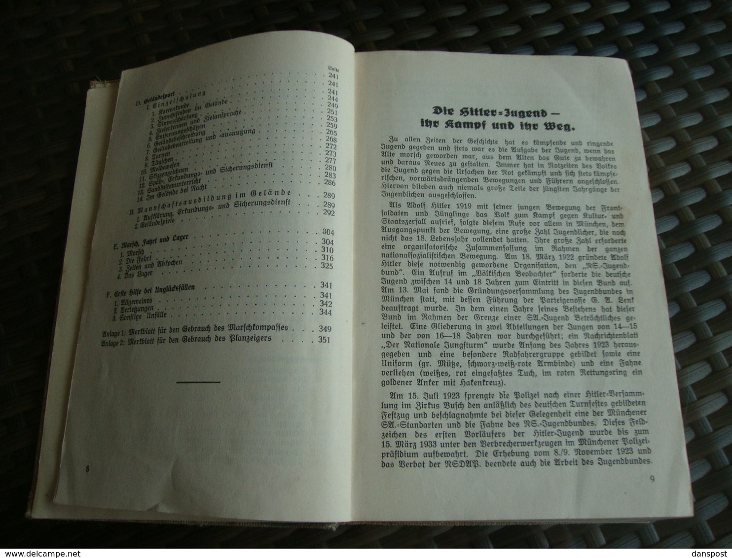 Drittes Reich KJ. im Dienst Ausbildungsvorschrift für die Ertüchtigung der Dt. Jugend Verlag Bernard & Graefe Berlin 193